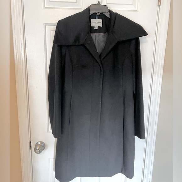 Cole Haan Longline Wool Coat - Picture 1 of 5